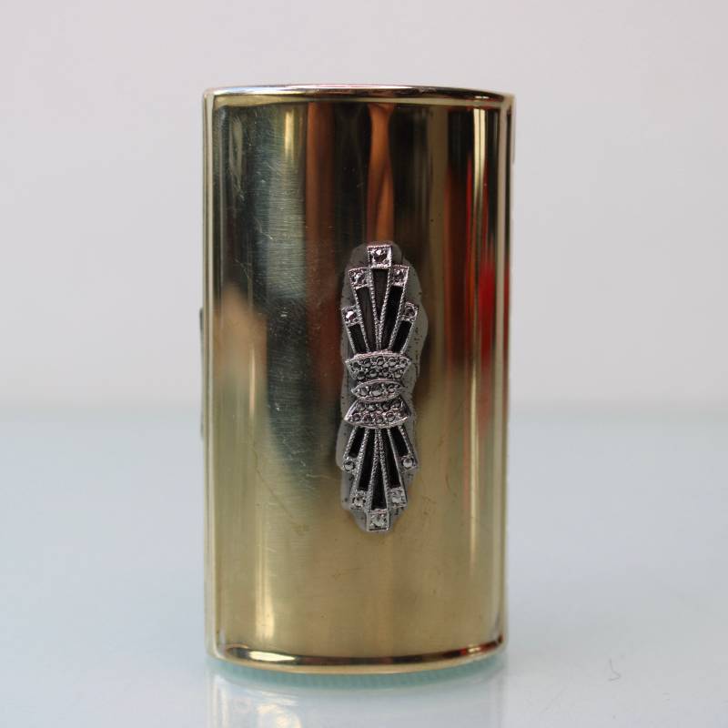 Art Deco Lippenstifthalter Stein Inlay Von Kigu von Etsy - MastorasAntiques