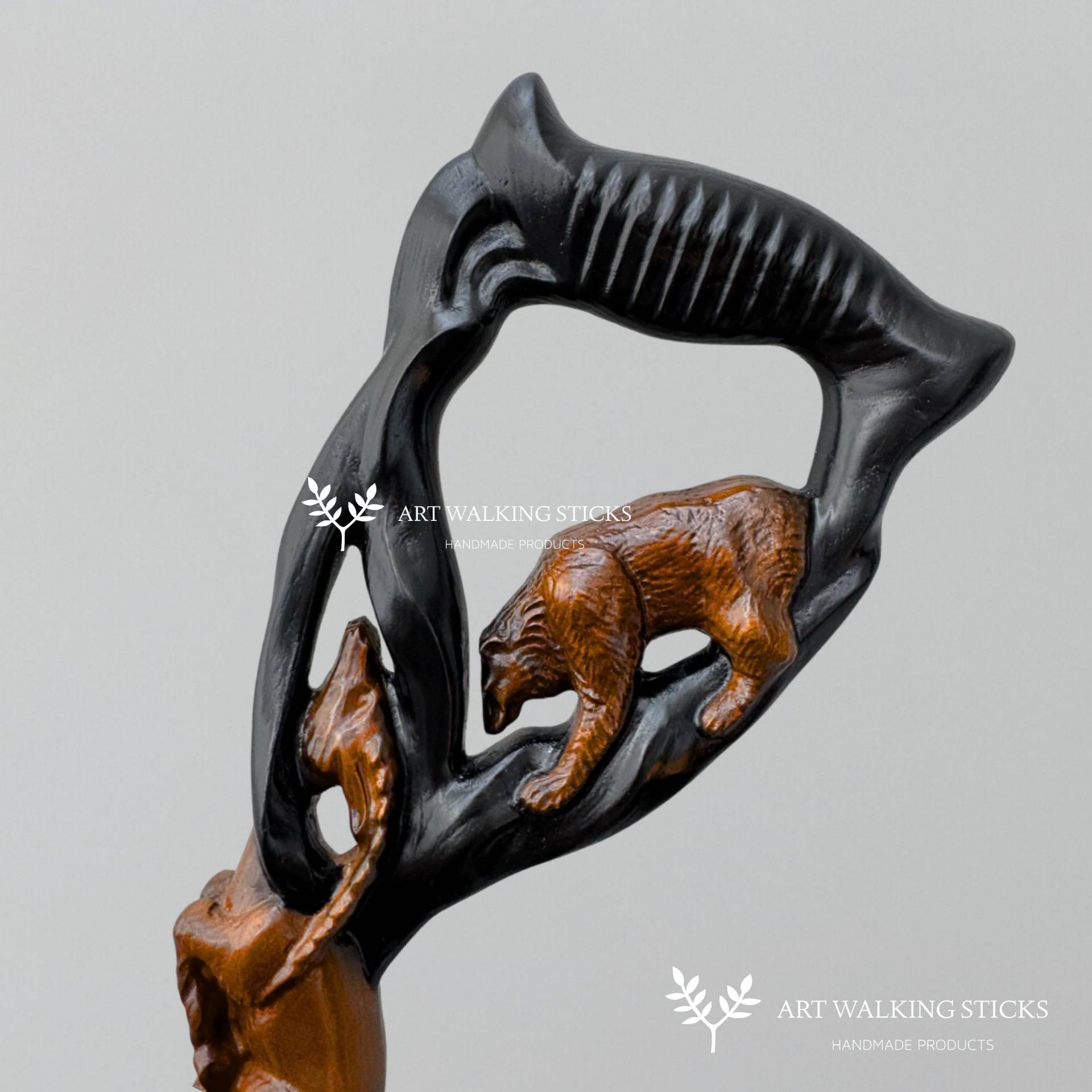 Bester Wanderstock Spazierstock Holzstock Handgeschnitzter Gehstock Aus Holz Holz von Etsy - ARTWalkingSticks
