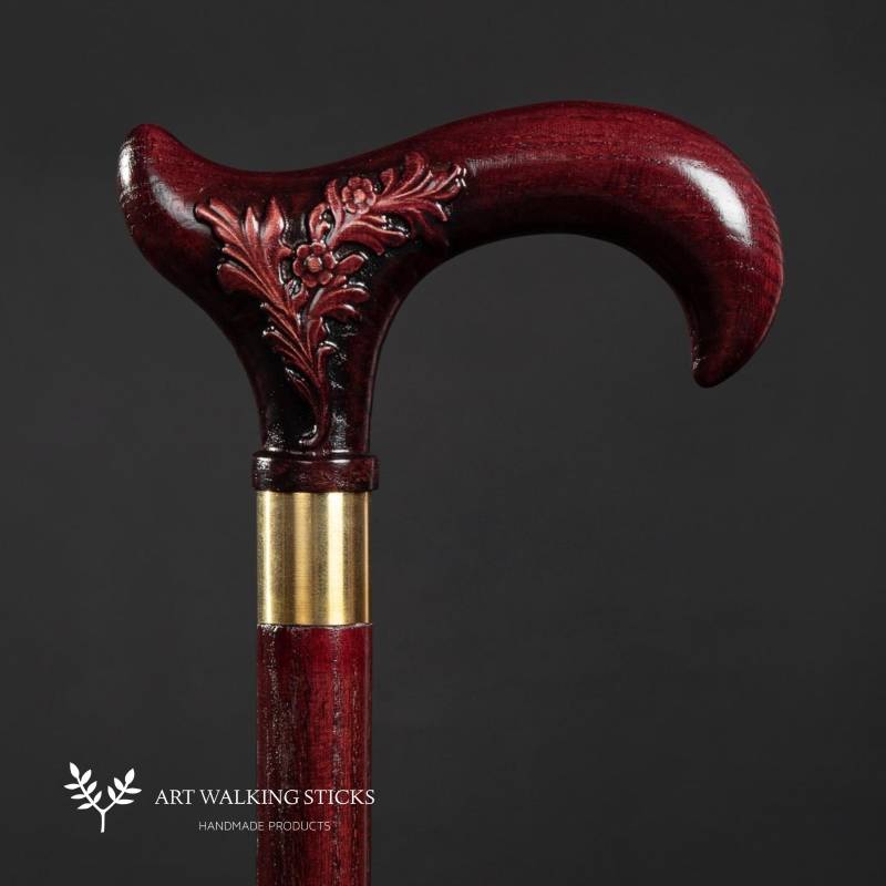 Gehstock Blumen Geschenk Für Frauen, Mama, Oma - Derby von Etsy - ARTWalkingSticks