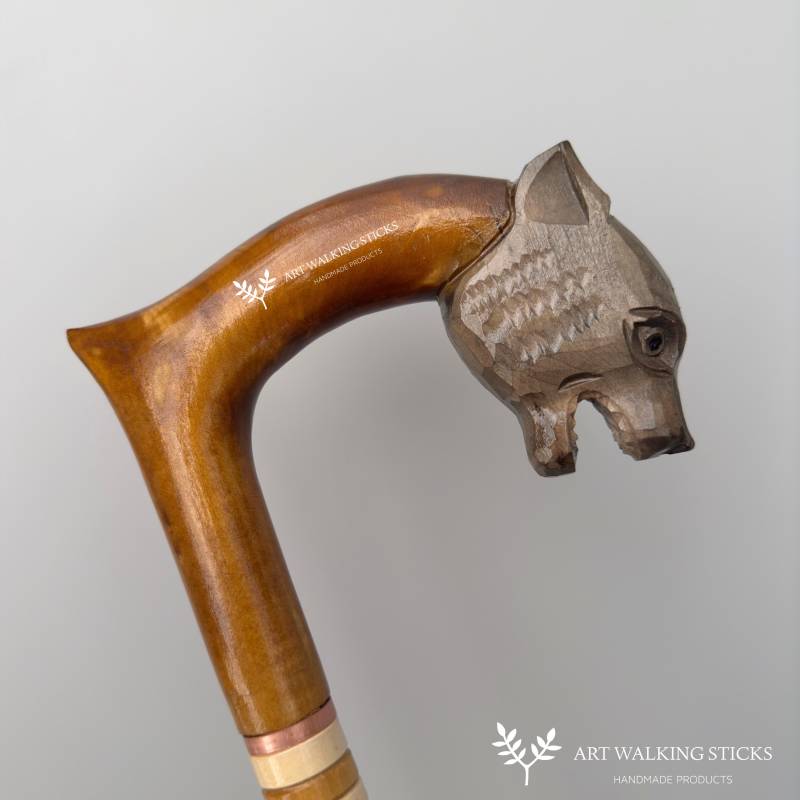 Handgeschnitzter Gehstock/Gehstock Aus Holz von Etsy - ARTWalkingSticks