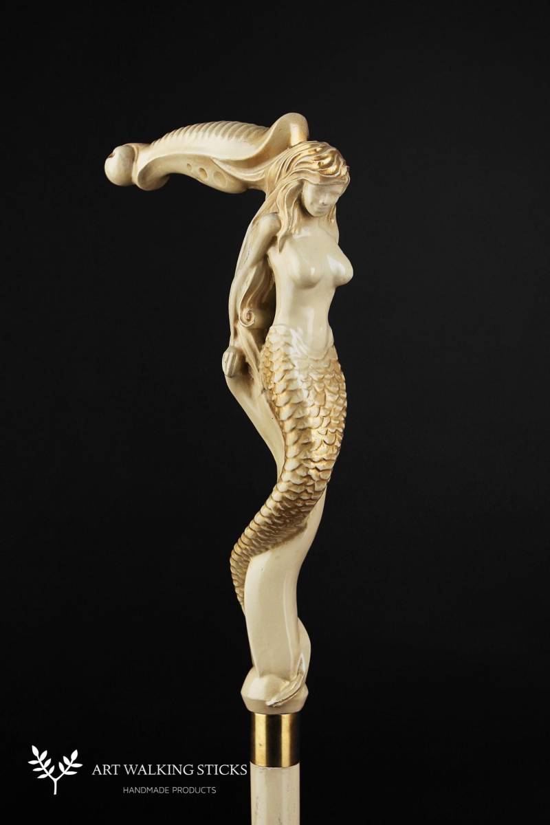 Mermaid Gehstöcke Canes von Etsy - ARTWalkingSticks