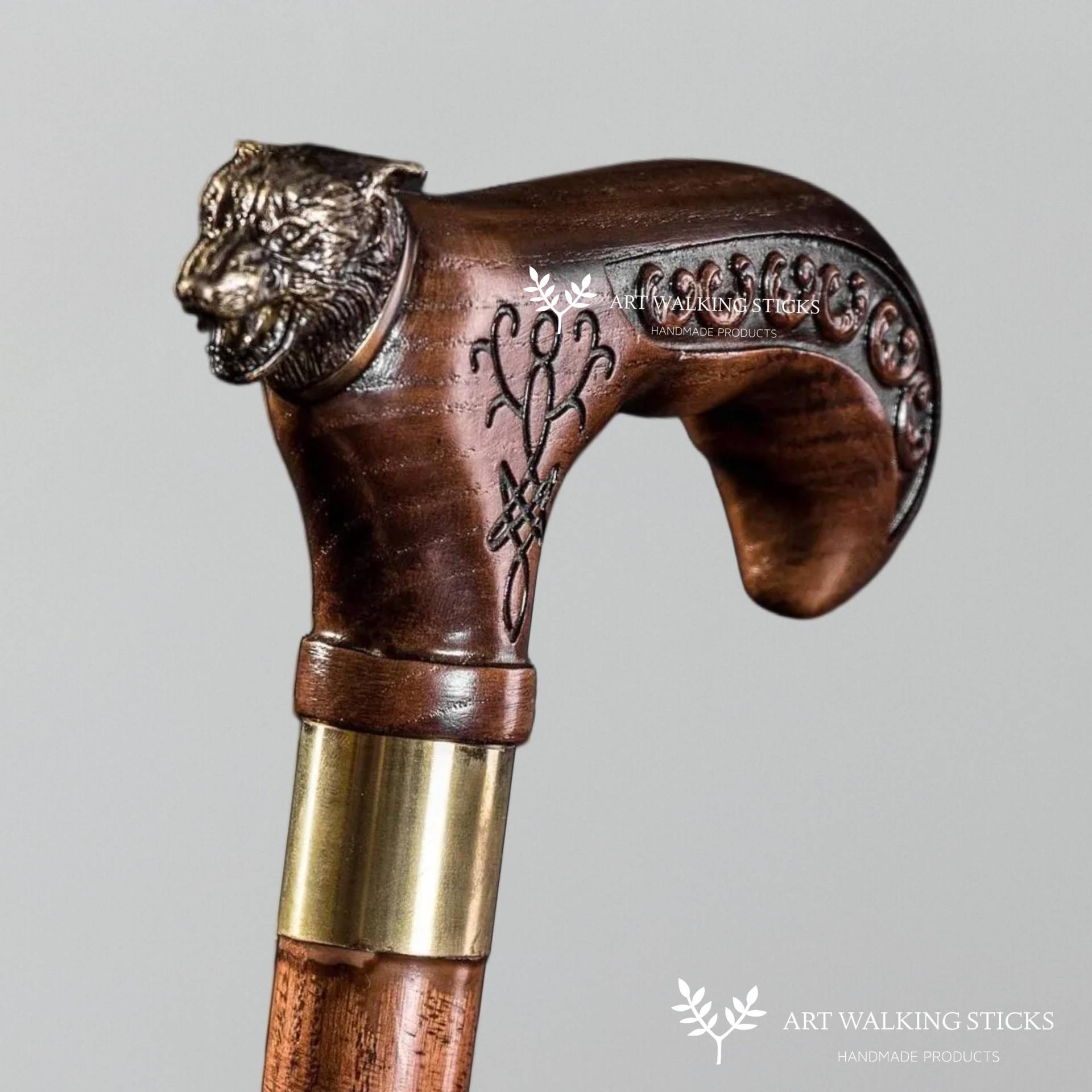 Personalisieren Und Benutzerdefinierte Dark Wolf Gehstock Holz Cane Hand Geschnitzte Wanderstock von Etsy - ARTWalkingSticks