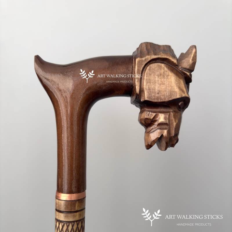 Pferd Gehstock Für Männer Braun Antigue Valentinstag Geschenke von Etsy - ARTWalkingSticks