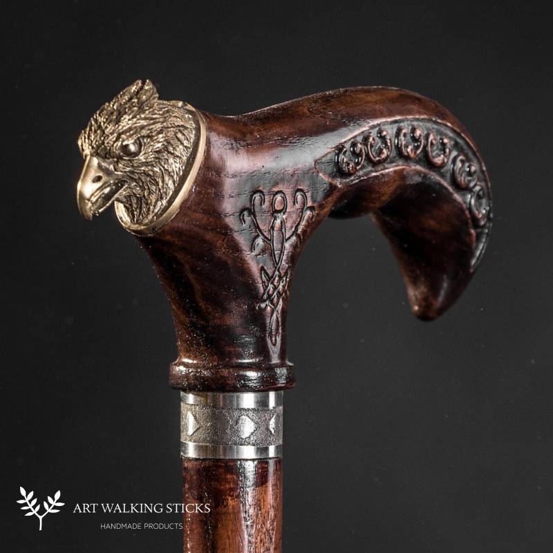 Vip Adler Wanderstock Gehstock Holz Handgeschnitzte Aus Holz von Etsy - ARTWalkingSticks