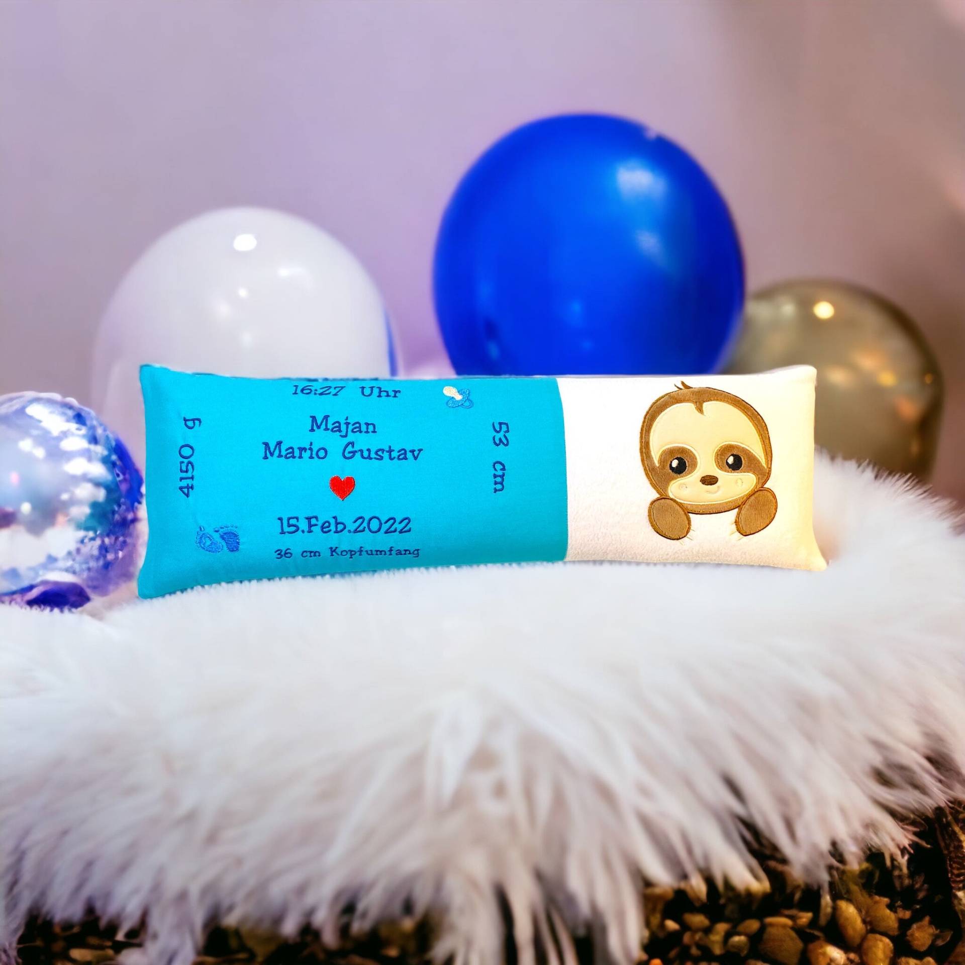 Geburtskissen - Echtmaß | Gewicht, Größe Geschenk Zur Geburt Taufe 18 Geburtstag Kommunion U-Heft Uheft -Nachtlicht von Etsy - ASKreativManufaktur
