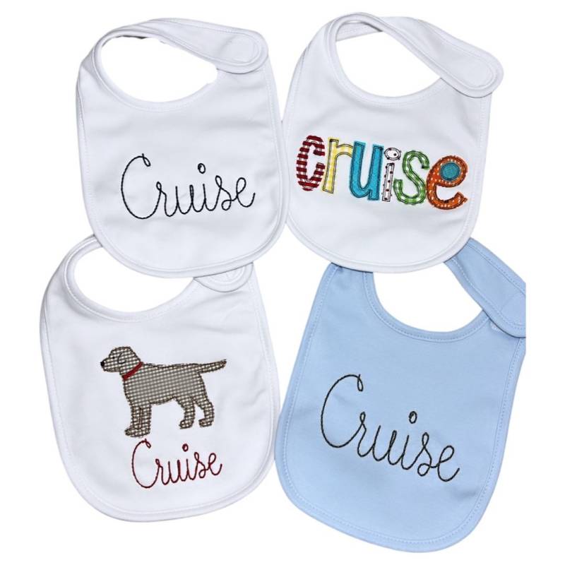 Lätzchen 4Er Set | Füge Monogramm Oder Applikation Hinzu von Etsy - ASouthernStitchMS