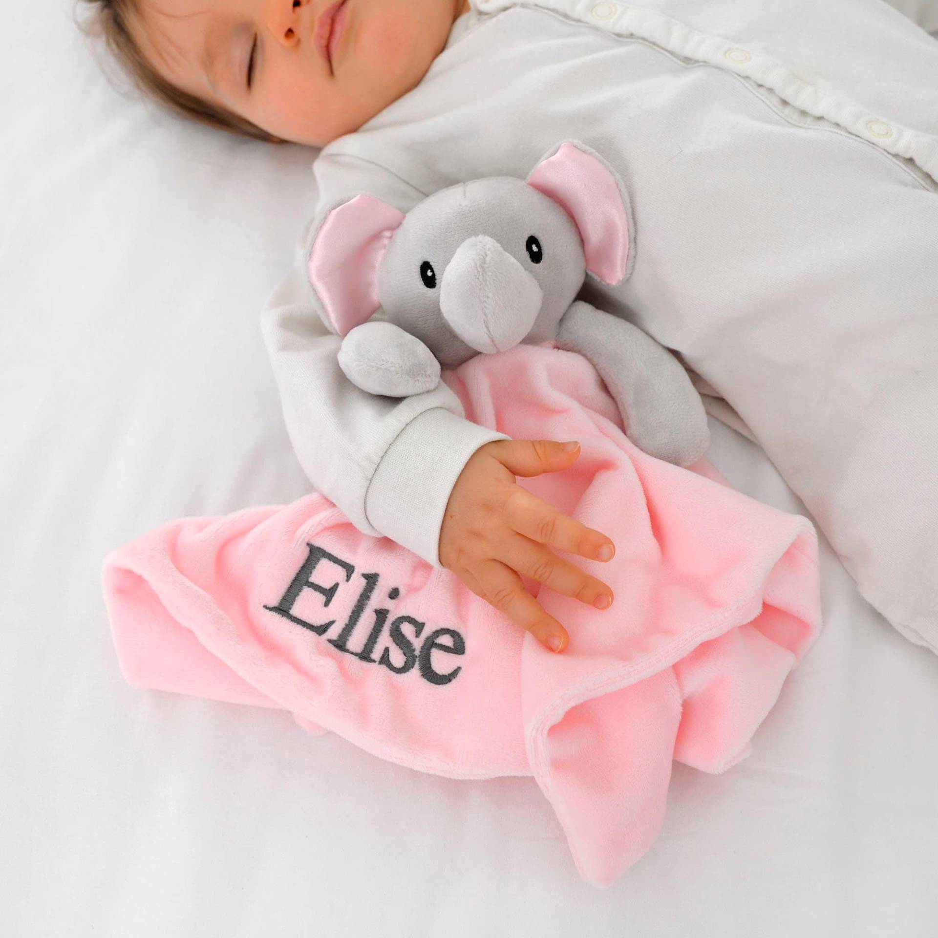 Personalisierte Rosa Elefant Tröster Mit Weichen Ohren von Etsy - ATypeofDesign