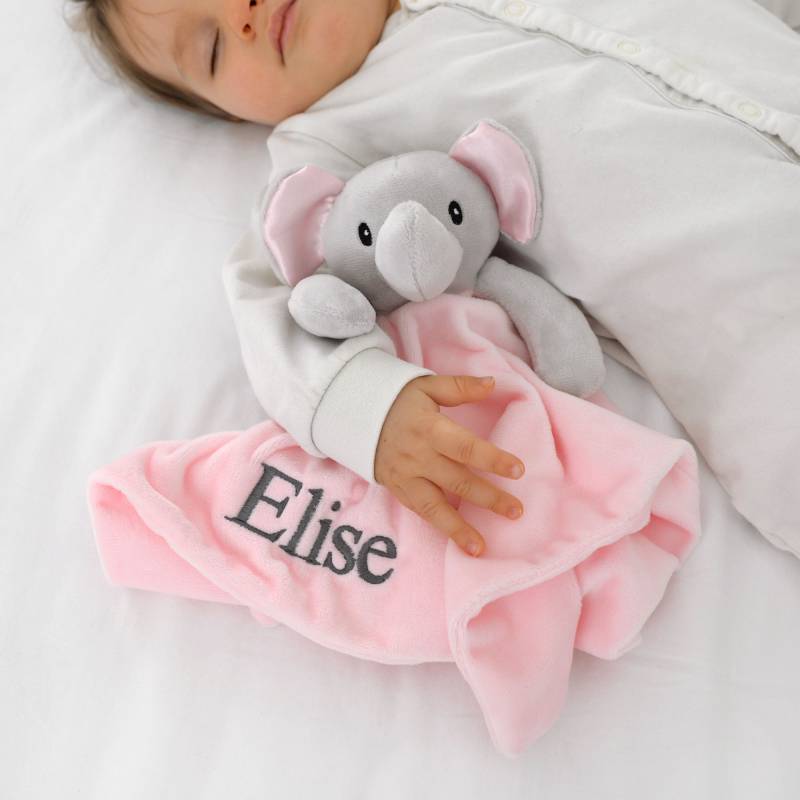 Personalisierte Rosa Elefant Tröster Mit Weichen Ohren Personalisierte Rosa Elefant Tröster Mit Weichen Ohren von Etsy - ATypeofDesign