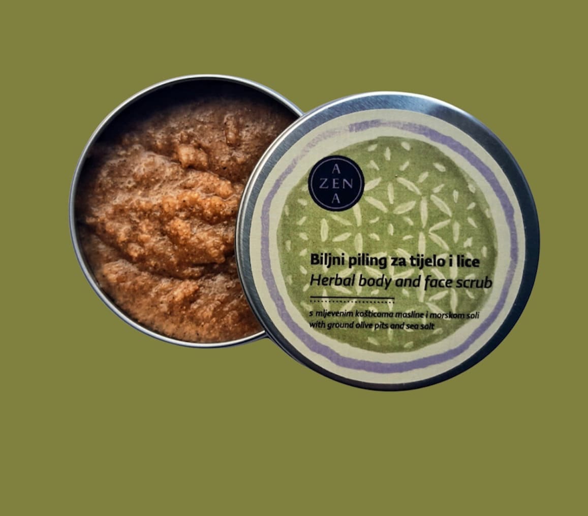 Kräuterpeeling | 60Ml - Körper Und Gesicht Meersalz Olivenkerne von Etsy - AZENANaturalSkinCare