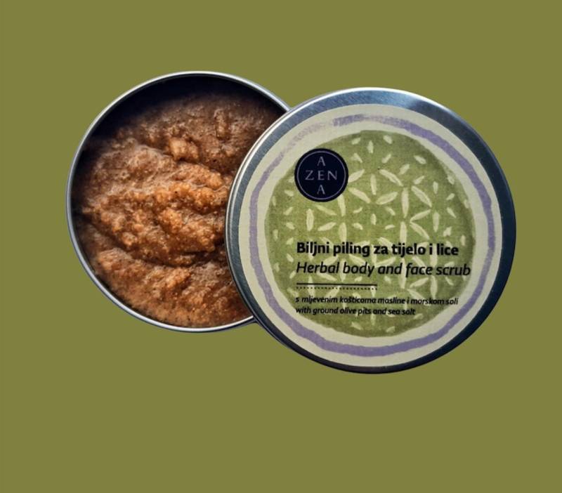 Kräuterpeeling | 60Ml - Körper Und Gesicht Meersalz Olivenkerne von Etsy - AZENANaturalSkinCare