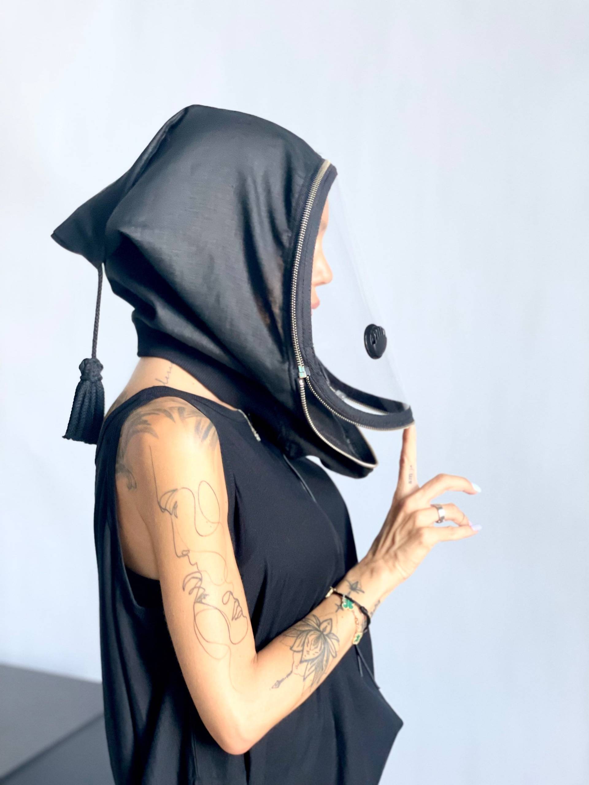 Vollständig Geschlossener Gesichtsschutz Mit Kapuze, Anti-Fog-Vent-Maske, Gesichtsleinenhaube, Gesichtsschutzkleidung, Reißverschlussschutz Von Vollständig Geschlossener Gesichtsschutz Mit Kapuze, Anti-Fog-Vent-Maske, Gesichtsleinenhaube, Gesichtsschutzkleidung, Reißverschlussschutz Von von Etsy - Aakasha