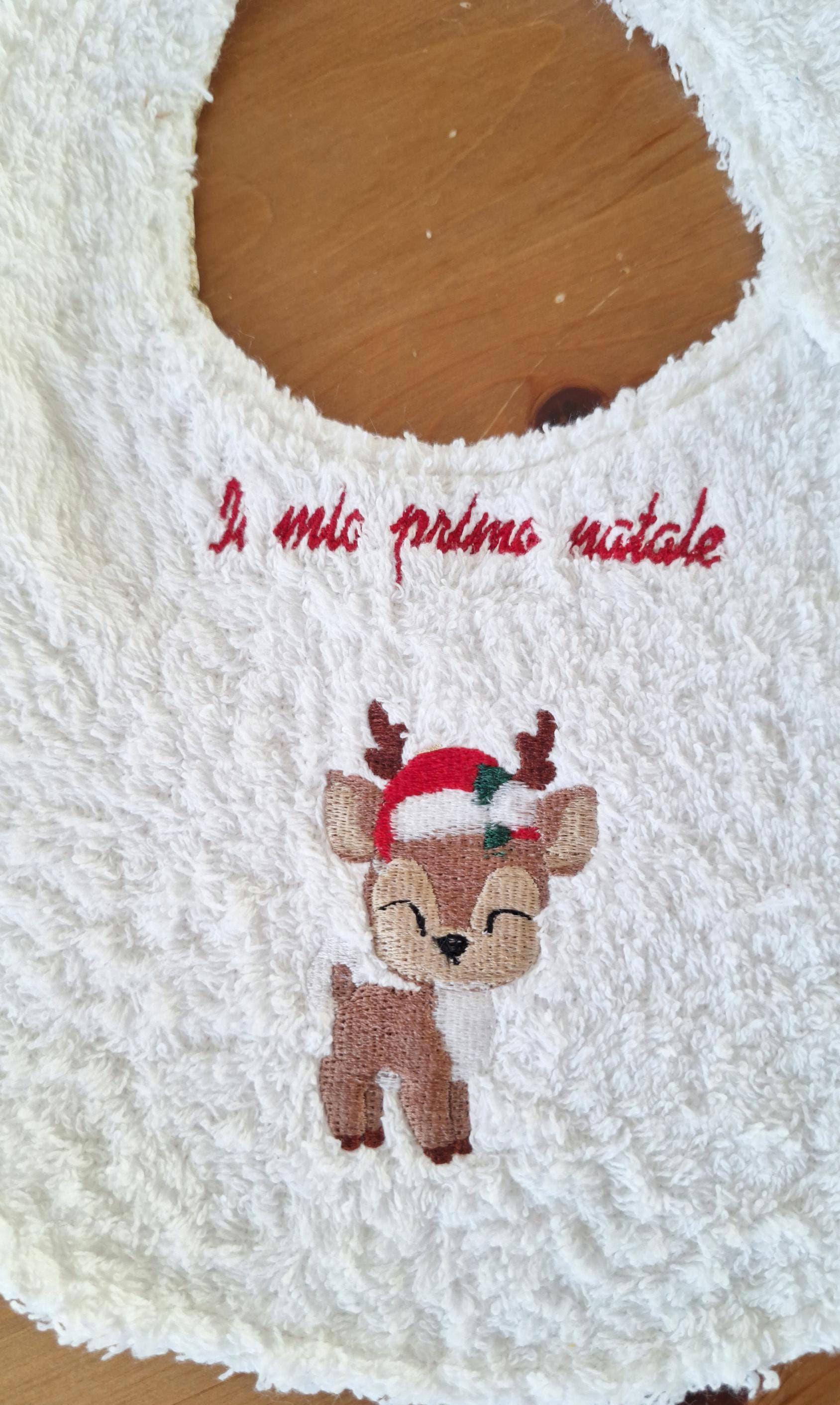 Mein Erstes Weihnachtslätzchen Mit Stickerei Mein Erstes Weihnachtslätzchen Mit Stickerei von Etsy - AbbracciodiMamma