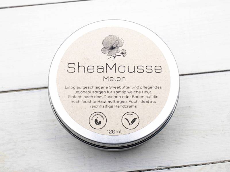 Körperbutter | Sheabutter Aufgeschlagen Sheasahne Sheamousse Mit Jojobaöl Duft Melone Gegen Trockene, Rissige Haut von Etsy - AbsolutSeife