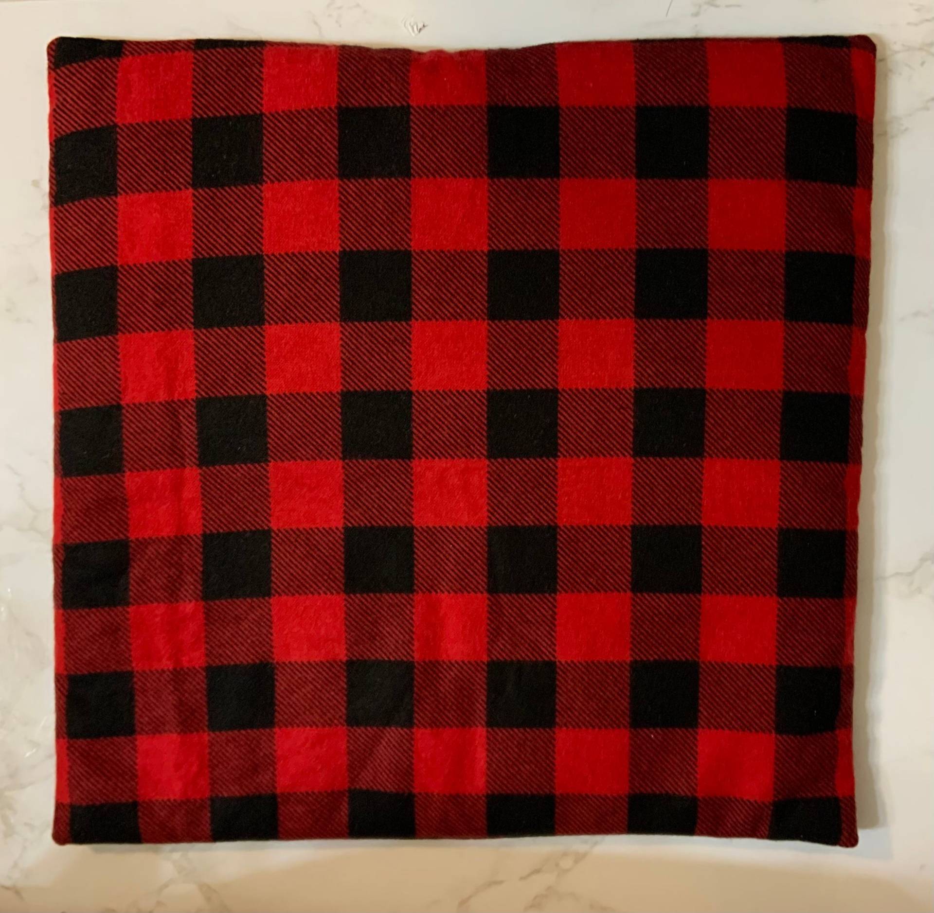 Großes Reis Wärmekissen, 12x12, Büffel Kariertes, Kleines Mikrowellen Kopfschmerzen, Heißkaltkissen, Reissack von Etsy - Adalynncrafts