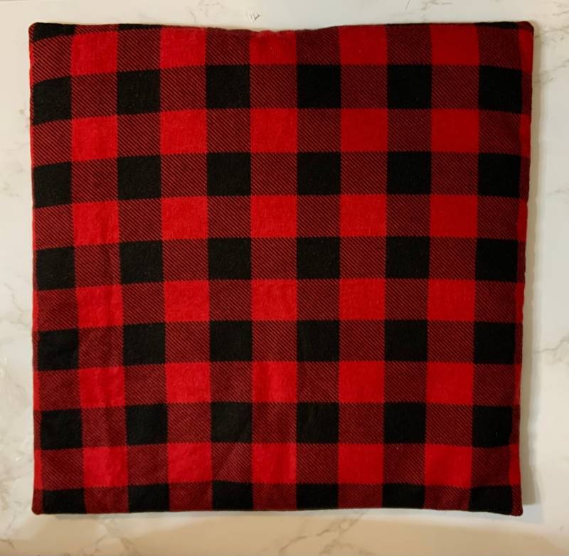 Großes Reis Wärmekissen, 12x12, Büffel Kariertes, Kleines Mikrowellen Kopfschmerzen, Heißkaltkissen, Reissack von Etsy - Adalynncrafts