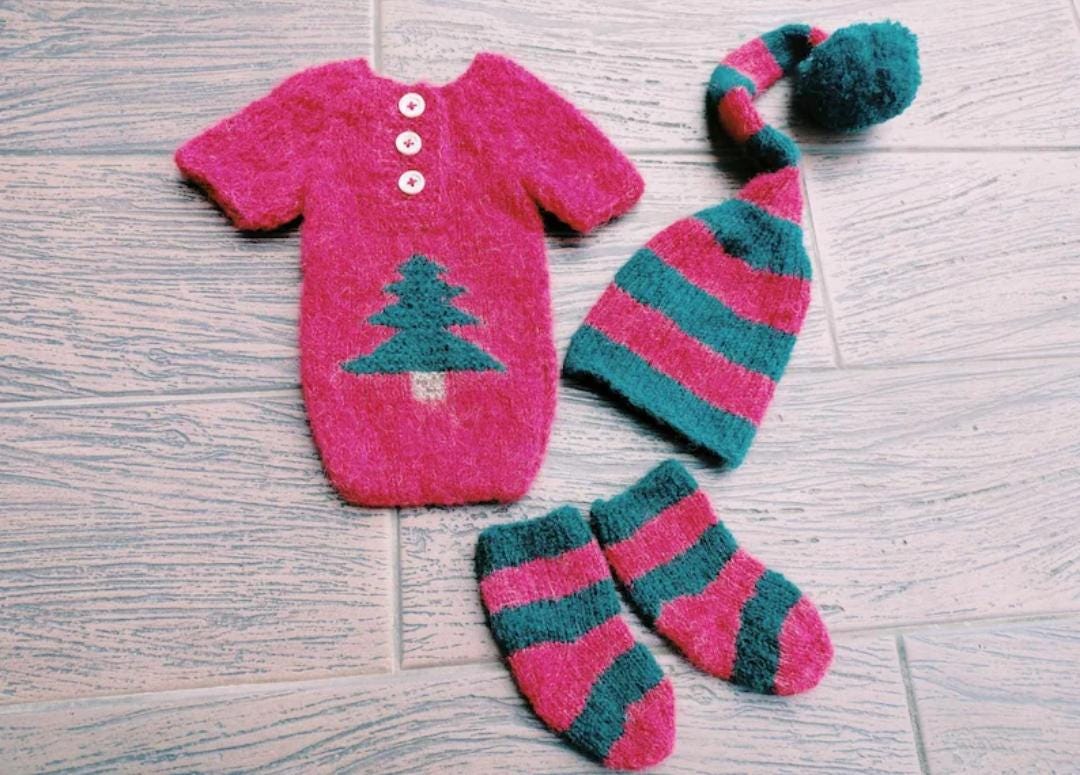 Neugeborenen Weihnachtsoutfit, Set Newborns, Weihnachten Requisiten, Weihnachtsmann Outfit, Santa Outfit, Weihnachtsmann Outfit von Etsy - Adaphotoprops
