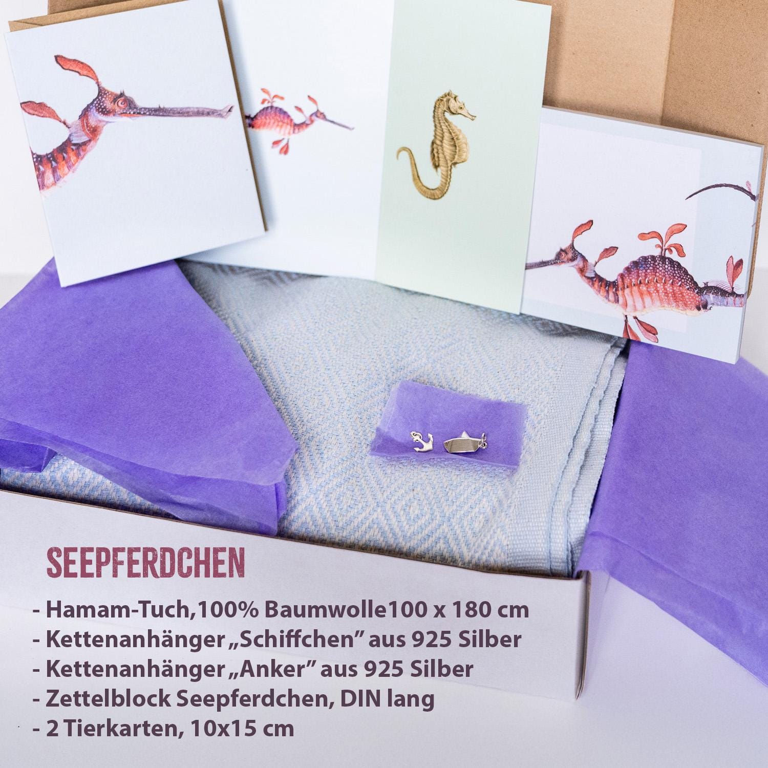 Seepferdchen - Personalisierbares Geschenkset Mit Meeresthema von Etsy - AddiwanFuerAlle