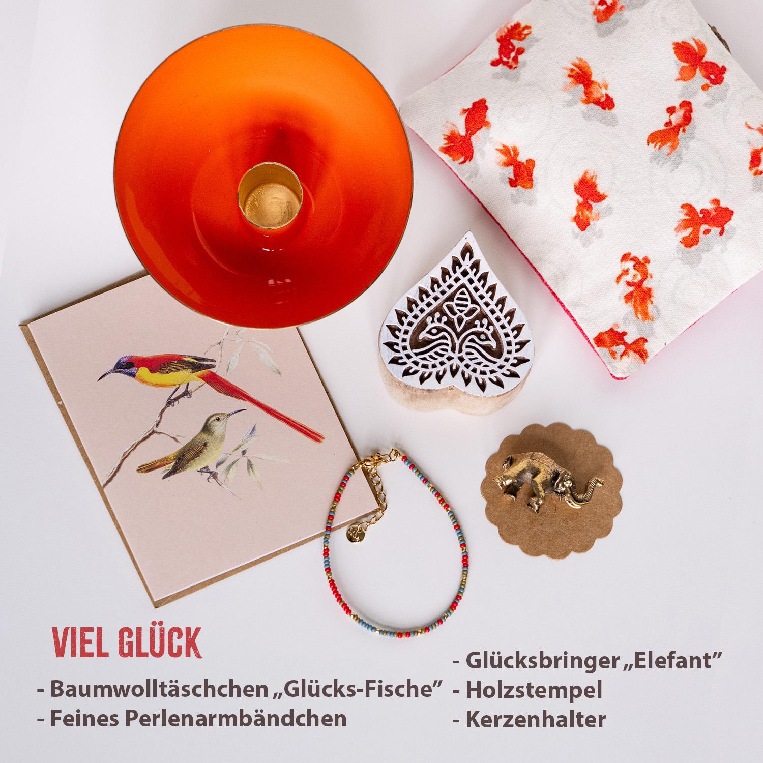 Viel Glück - Personalisierbares Geschenkset Mit Glücksbringern von Etsy - AddiwanFuerAlle