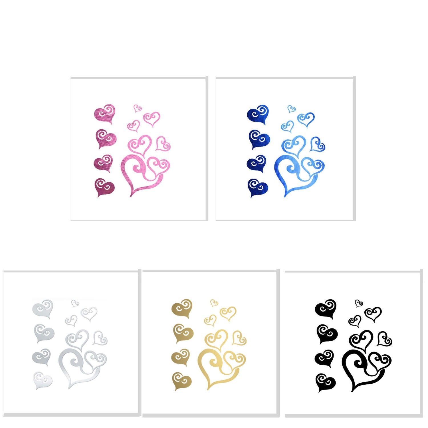 Herzen Gold Metallic Folie Farbige Teardrop Liebe Herzen Tattoo Wasserdicht - Pink Blau Silber Schwarz Oder Herzen Gold Metallic Folie Farbige Teardrop Liebe Herzen Tattoo Wasserdicht - Pink Blau Silber Schwarz Oder von Etsy - Addttoo