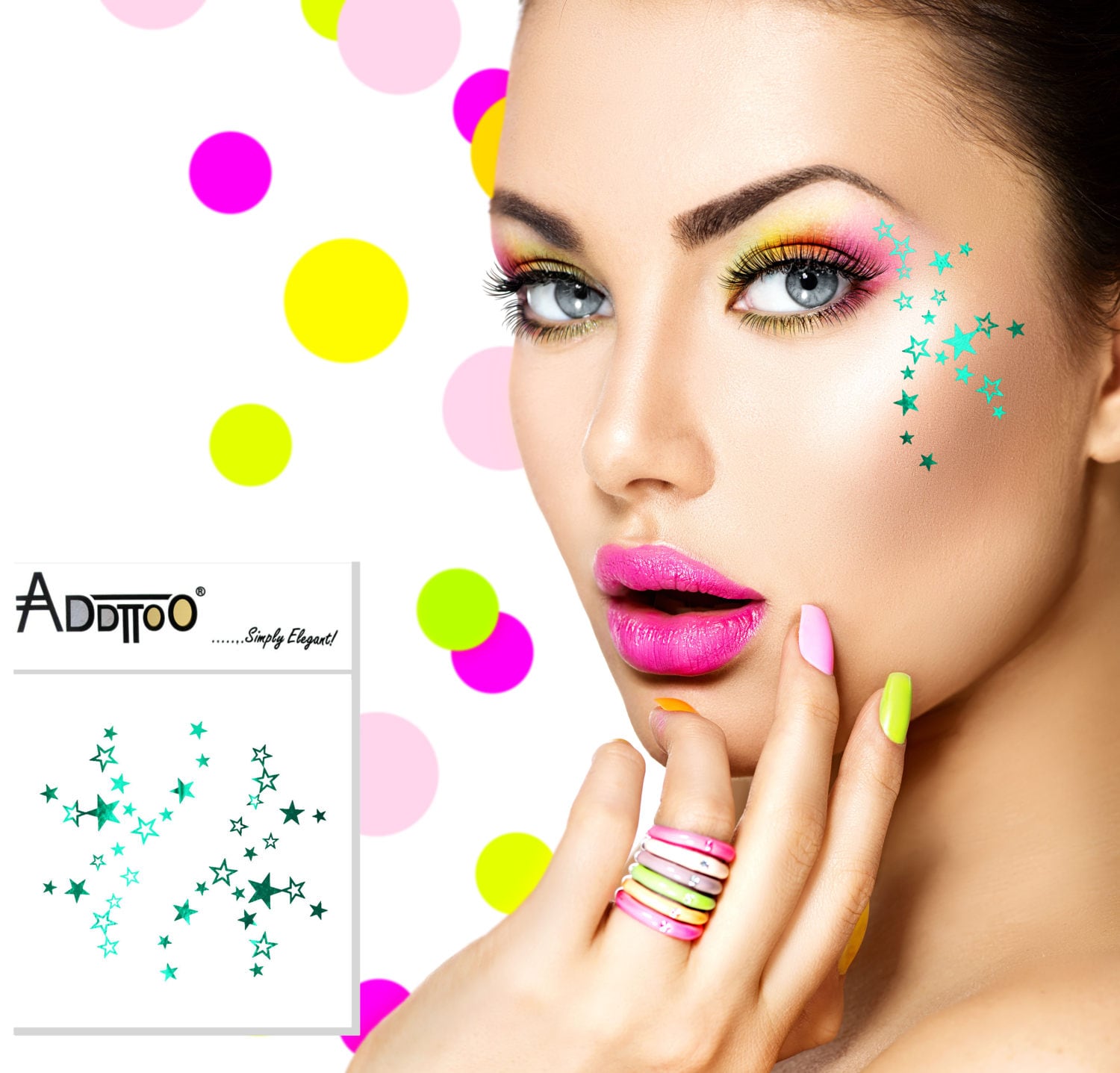 Neue Party Festival Auge Stern Tattoo Pink Blau Grün Kaleidoskop Kollektion By Addttoo Designer Temporäre Metallic Regenbogen Design Neue Party Festival Auge Stern Tattoo Pink Blau Grün Kaleidoskop Kollektion By Addttoo Designer Temporäre Metallic Regenbogen Design von Etsy - Addttoo