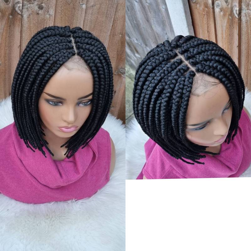 Handmade Braided Bob Wig 12 Inch/Short Braids. | Colour 1 von Etsy - Adorablewigsuk