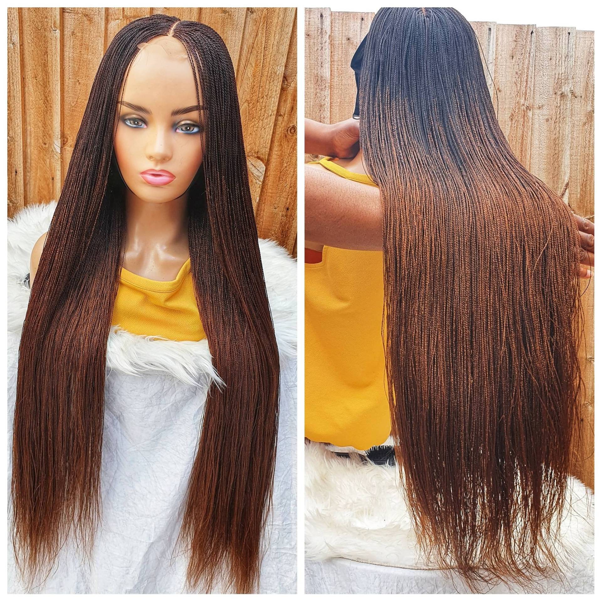Micro Twist Braided Wig/ Senegalese Twist /Tiny Braids/Ombre Braid /Long Wig | Color 33 & 30 32 Inch Micro Twist Braided Wig/ Senegalese Twist /Tiny Braids/Ombre Braid /Long Wig | Color 33 & 30 32 Inch von Etsy - Adorablewigsuk
