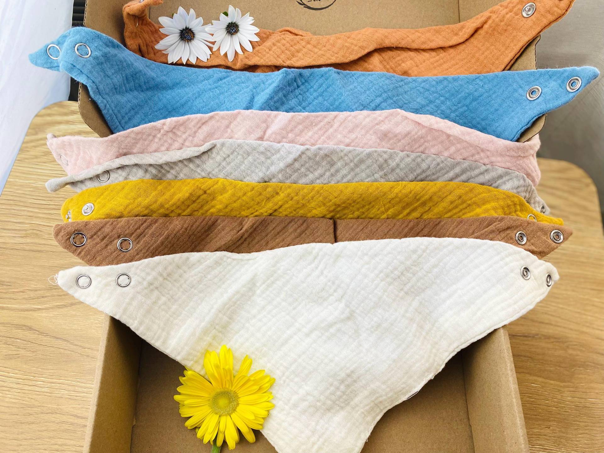 Musselin Babylätzchen Set, Bandana Sabbern Lätzchen, Bio-Baumwolle, Neugeborenen Essentials, Babypartygeschenk von Etsy - Aeraorganics