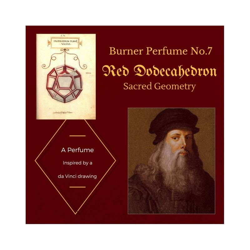 Verbrenner Parfum Nr. 7 Roter Dodekaeder Heilige Geometrie. Ein Parfum, Das Auf Einer Da Vinci-Zeichnung Basiert, Ambery, Holzy, Mit Frucht - Und von Etsy - AetherArtsPerfume