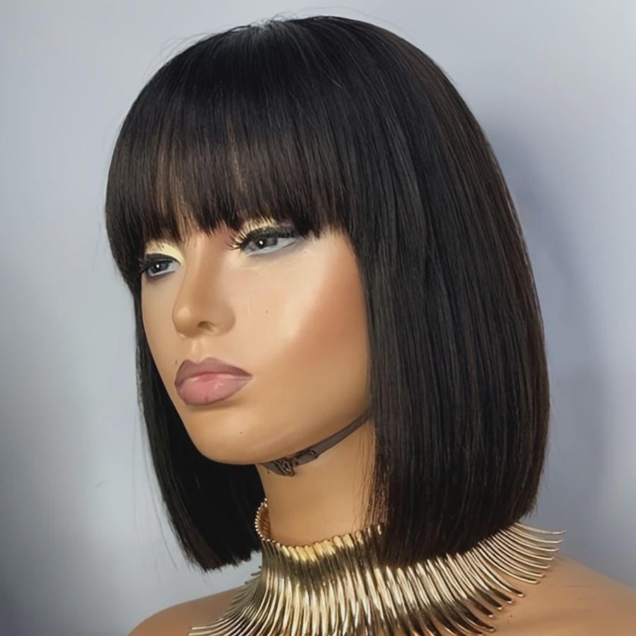 100% Echthaar Perücke Farbe #1B 100% Echthaar Perücke Farbe #1B von Etsy - AfroHairCareAndMore
