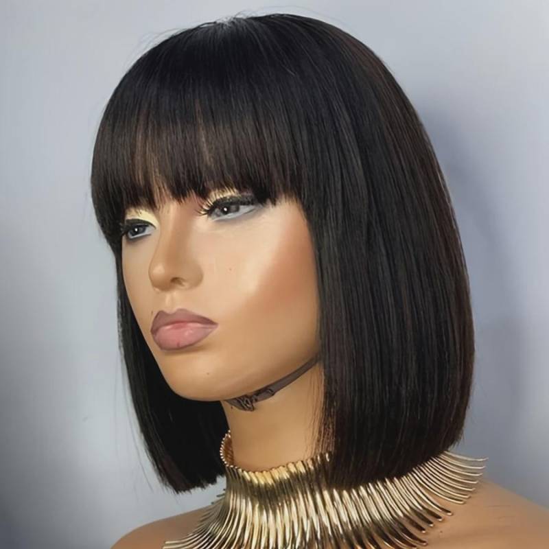 100% Echthaar Perücke Farbe #1B von Etsy - AfroHairCareAndMore