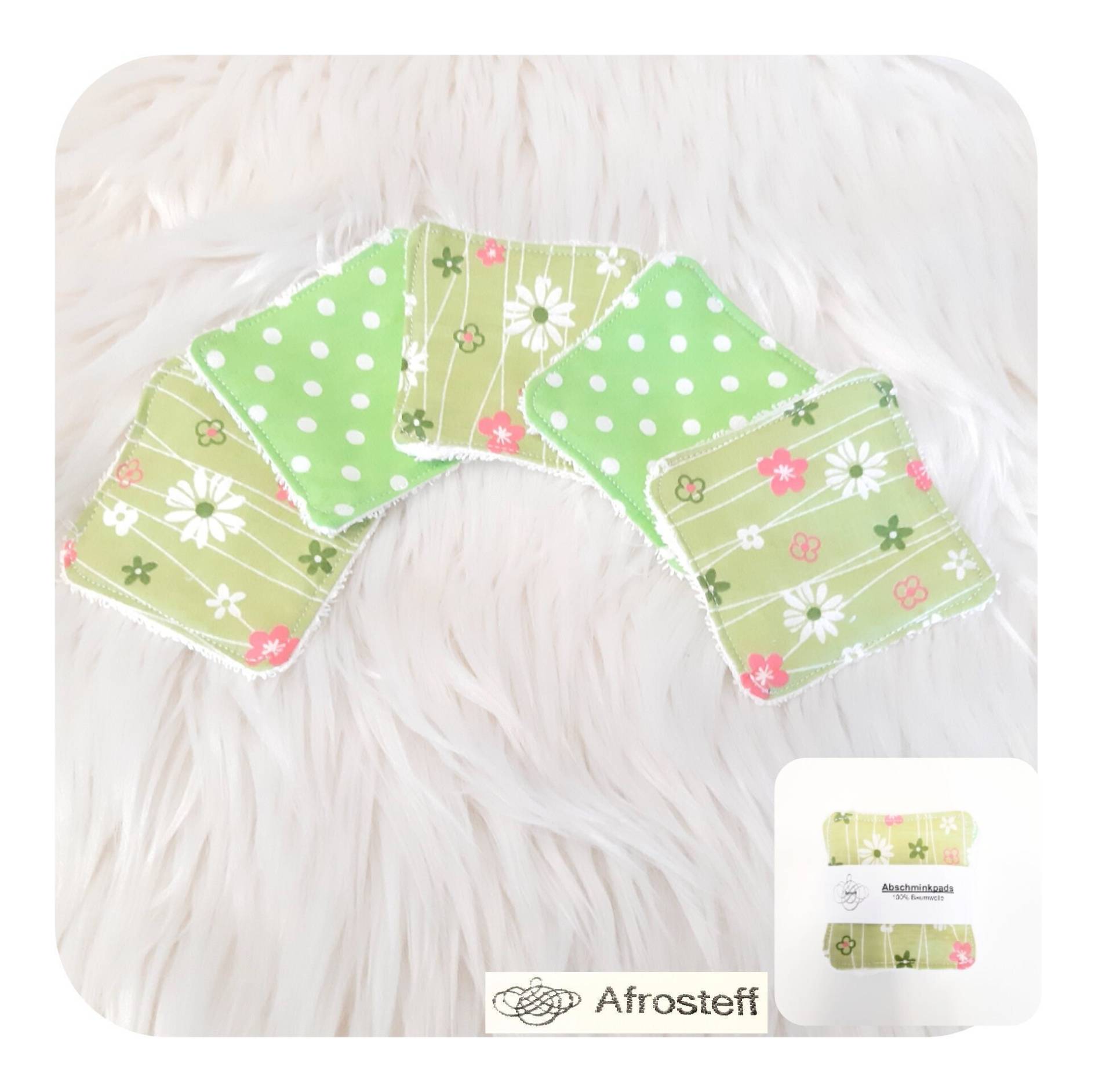 Abschminkpads, Kosmetikpads 5-Er Pack, Waschbar Abschminkpads, Kosmetikpads 5-Er Pack, Waschbar von Etsy - Afrosteff