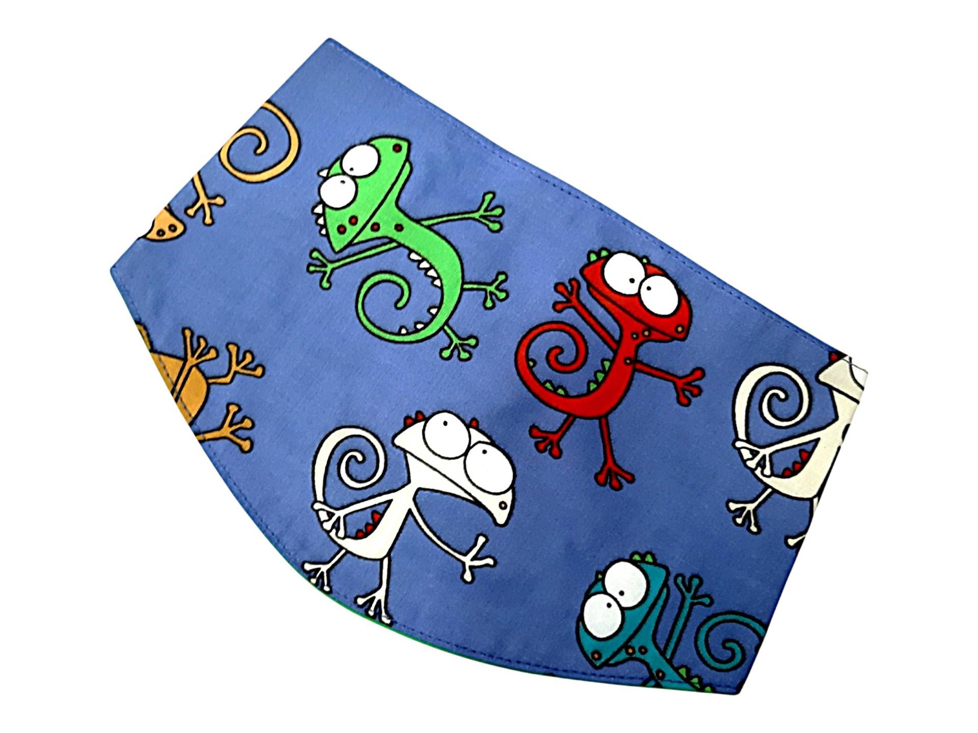 Baby Und Kinder Halstuch Blau Mit Bunten Geckos Baby Und Kinder Halstuch Blau Mit Bunten Geckos von Etsy - Afrosteff