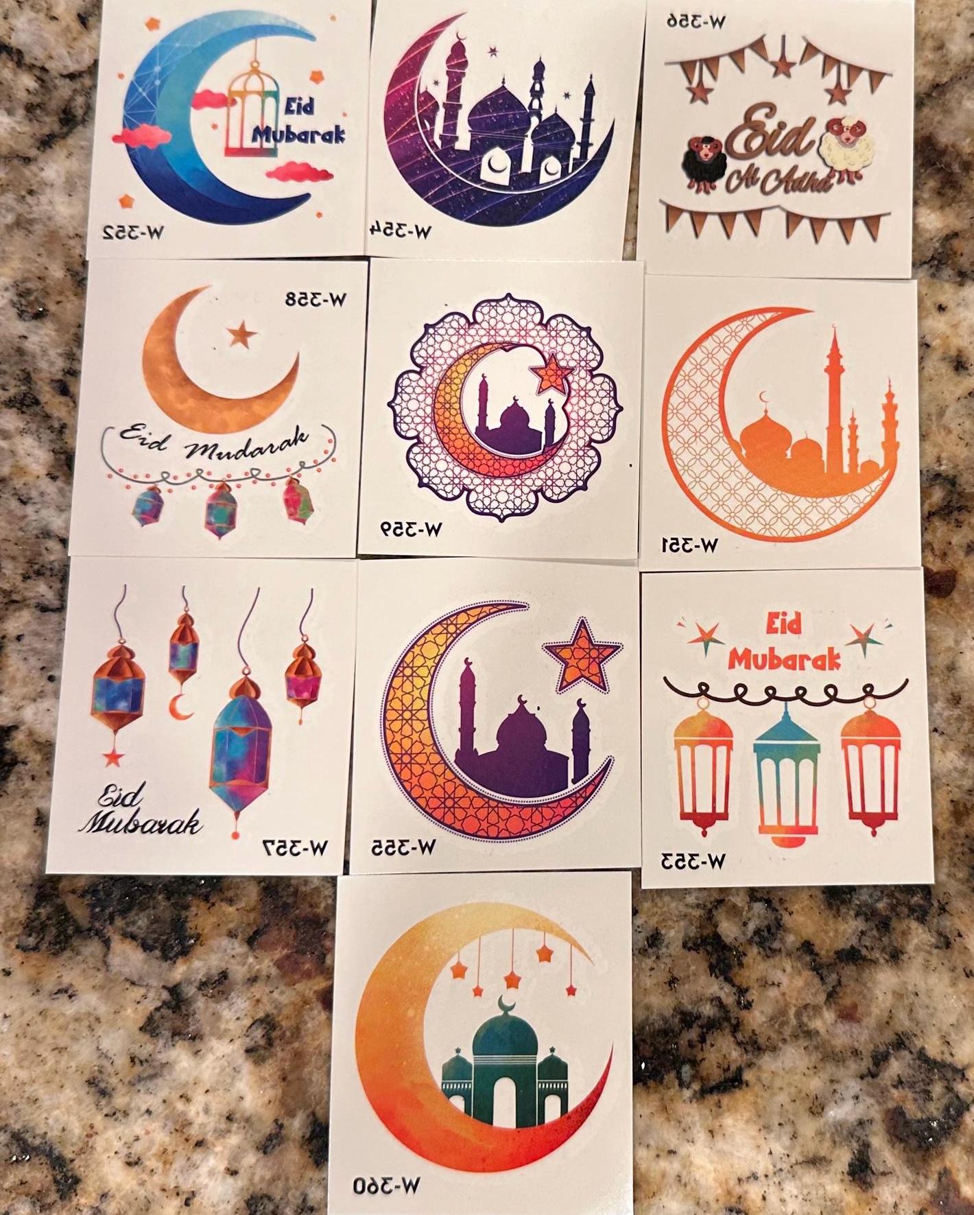 Eid Temporäre Tattoos 10Er Pack von Etsy - AleerasShop