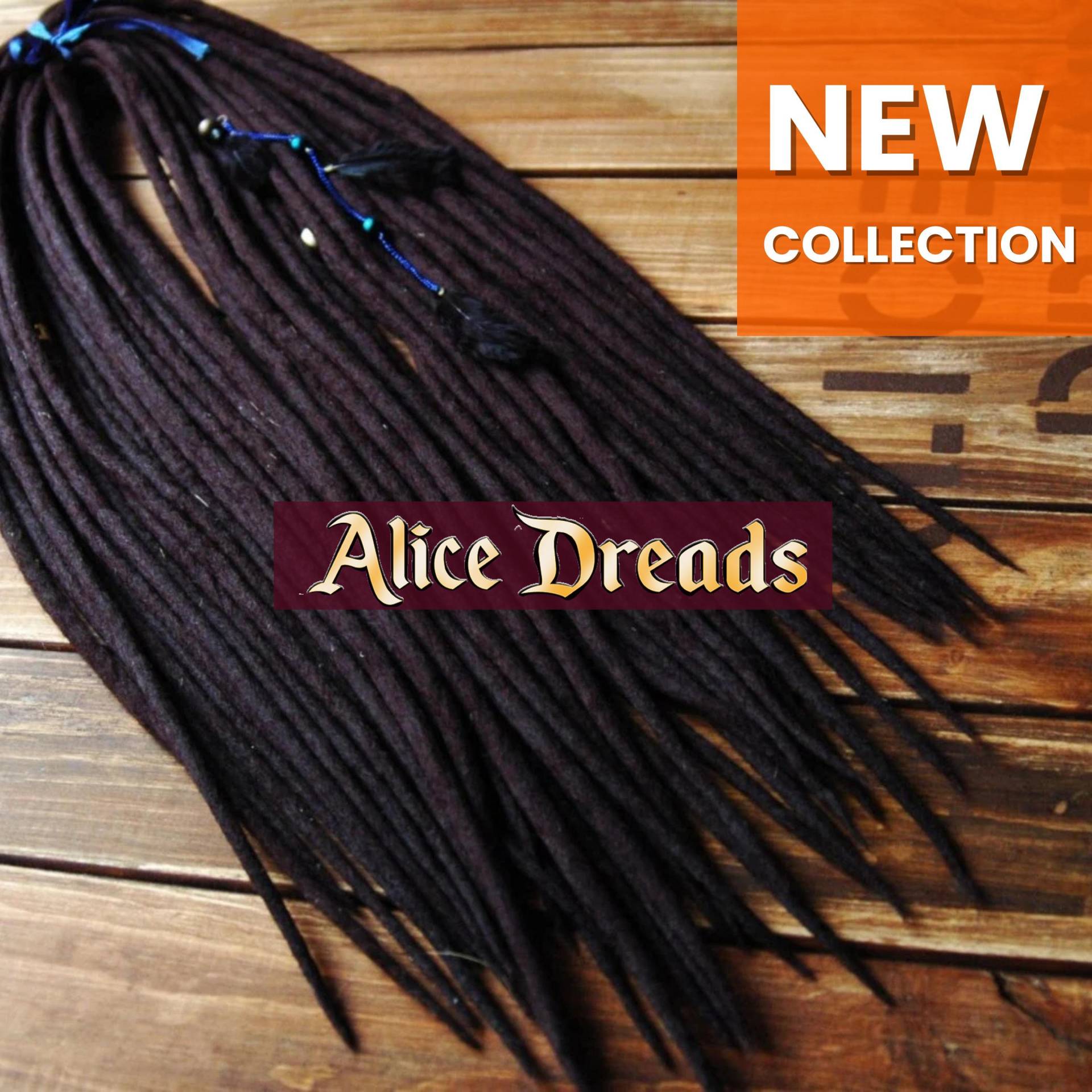 Dreadlock Dreadlocks Einreihige Doppelendige Schwarz Gefilzte Schwarze Dreadlocks von Etsy - AliceDreads