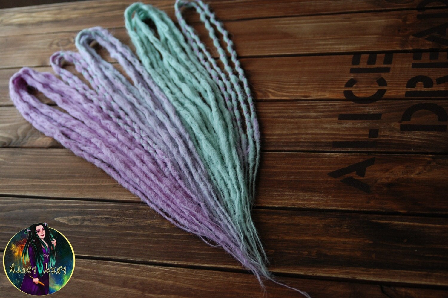 Gehäkelte De/Se Dreads Pastell Minze Lavendel Dreadlocks von Etsy - AliceDreads