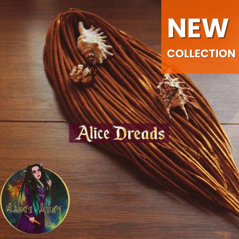 Hellbraune Wolle Dreadlocks Boho Haar Dreads von Etsy - AliceDreads