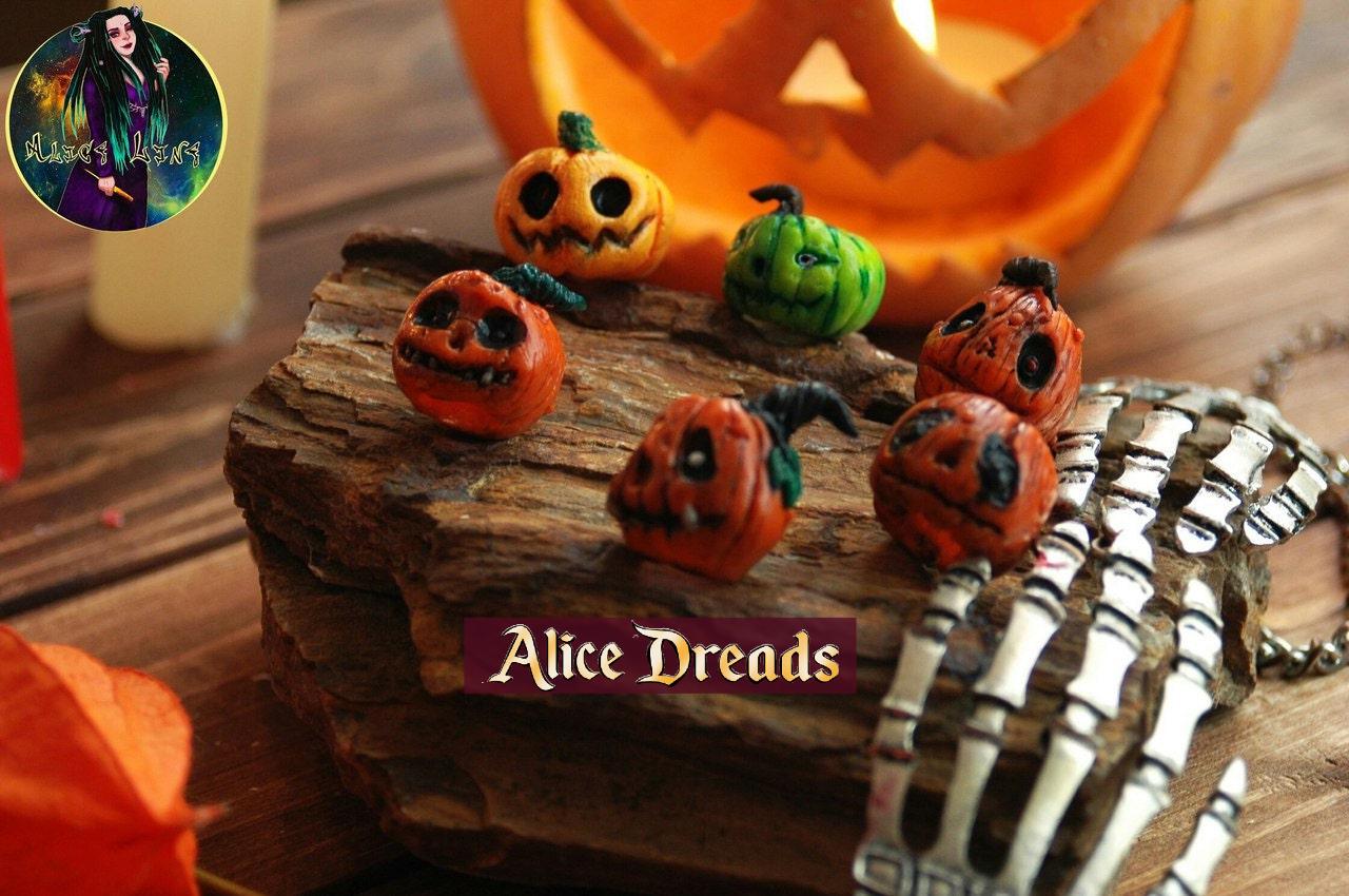 Jack O' Pumpkin Bead Für Dreadlocks, Halloween Party Dreads Schrecklich von Etsy - AliceDreads