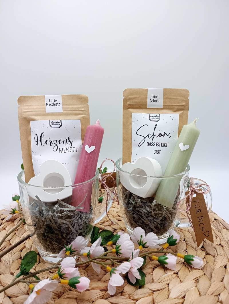 Geschenkset Kaffee/Tee | Geburtstagsgeschenk Freundin 1x Tasse Mit Geschenk Zum Geburtstag Mitbringsel Herzensmensch von Etsy - AllgaeuRebellen