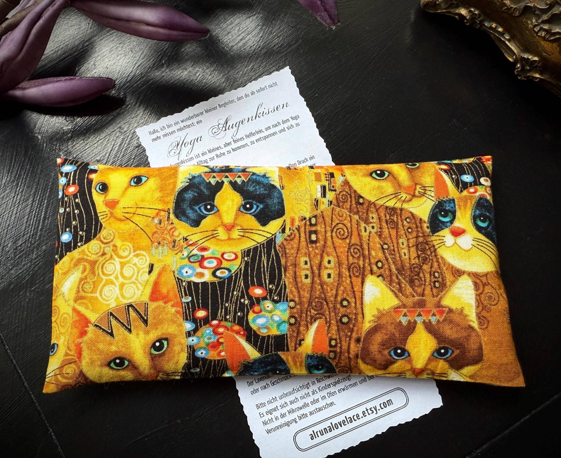 Yoga Augenkissen Katzen Im Klimt-style, Bio-Leinsamen, Bio-Lavendel, Waschbar Entspannung Meditation Reise Relax Schlaf Wellness Kühlkissen Yoga Augenkissen Katzen Im Klimt-style, Bio-Leinsamen, Bio-Lavendel, Waschbar Entspannung Meditation Reise Relax Schlaf Wellness Kühlkissen von Etsy - Alrunalovelace