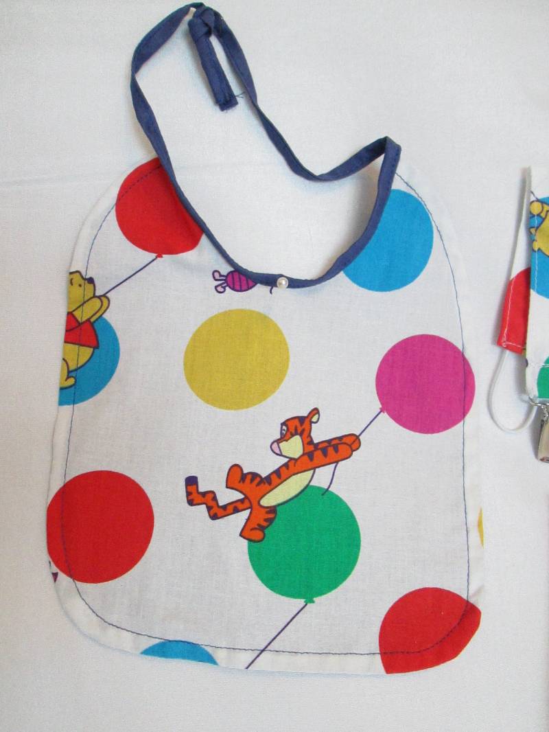 Lätzchen, Schnullerclip, Autositz Schulterpolster Winnie Der Pooh Tigger 100 % Baumwolle Handgefertigt von Etsy - AmIn2Crochet