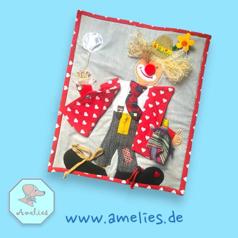 Nesteldecke "Clown Jo" Für Demenzpatienten, Individualisierbar, Wunschfarben Nesteldecke "Clown Jo" Für Demenzpatienten, Individualisierbar, Wunschfarben von Etsy - AmeliesIdeen