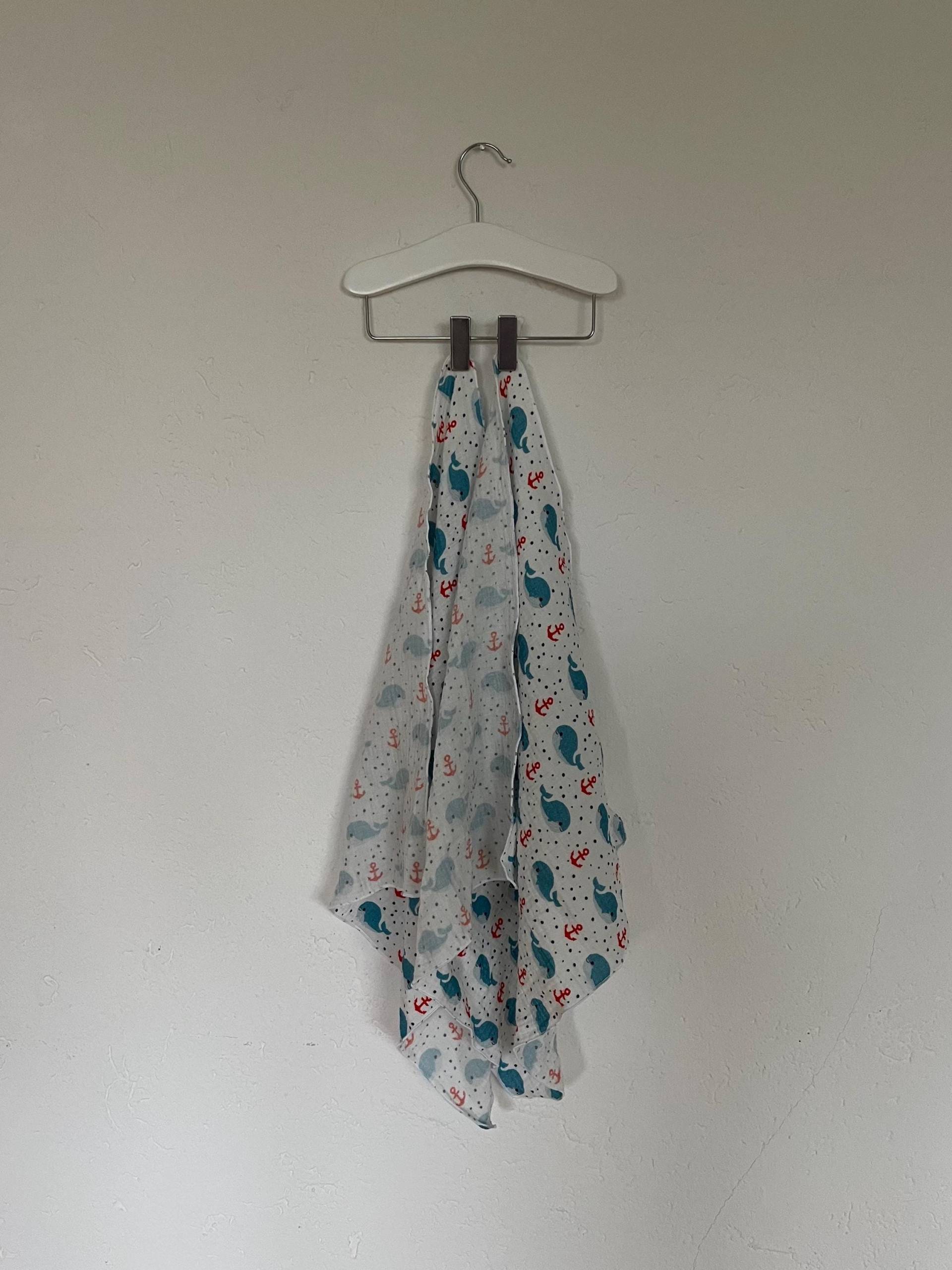 Musselintuch Mit Walen Und Ankern von Etsy - AnKieShop