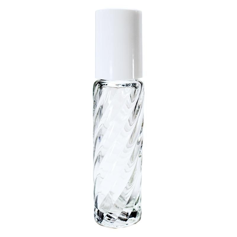 144 Stück, 10 Ml | 1/3 Oz Swirl Rollon Glasflasche Mit Kunststoffroller Weißen Plastikkappen von Etsy - AnandaCorporation