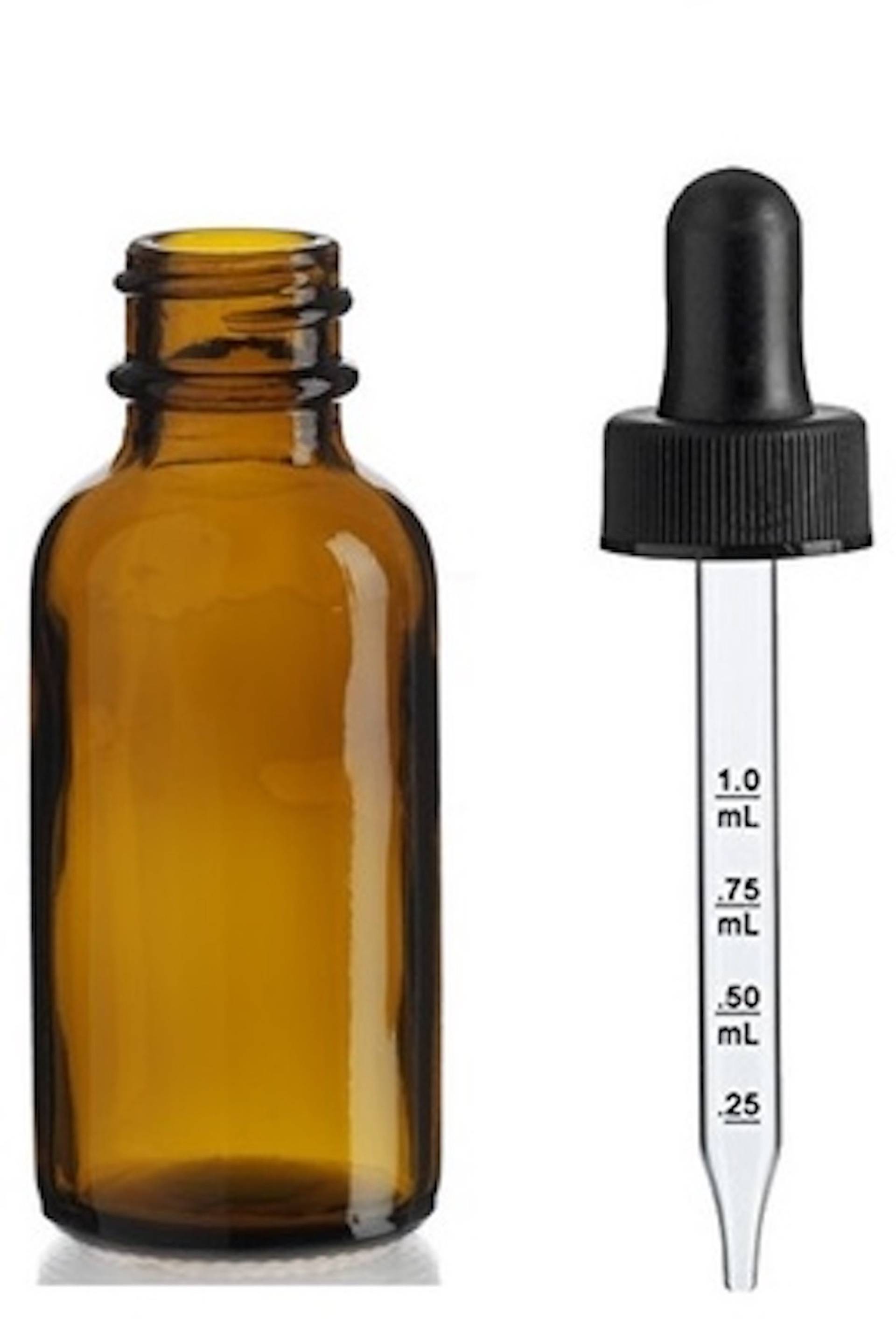 144 Stück, 30Ml [1 Oz] Amber Boston Runde Flasche Mit 20-400 Kindersicher Cap Glastropf Graduierten Markierungen 7 X 76 Mm von Etsy - AnandaCorporation