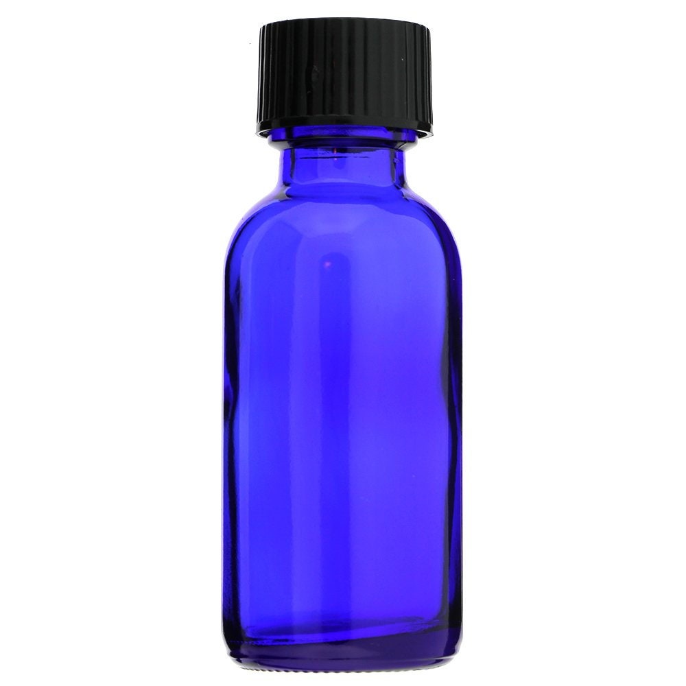 288 Stück, 30 Ml [1 Oz] Kobalt Blau Boston Runde Glasflasche Mit Cone Liner Caps von Etsy - AnandaCorporation