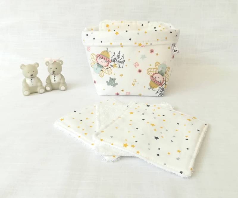 Waschbare Tücher Für Baby Oder Mutter, Bambustücher + Korb, Wiederverwendbare Tücher, Aufbewahrungskorb von Etsy - Anasalsa