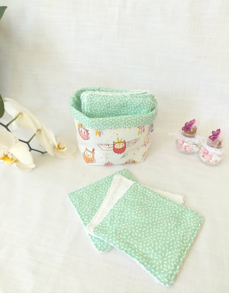 Waschbare Tücher Für Baby Oder Mutter in Bambusschwamm + Korb, Abfallfreitücher, Wiederverwendbare von Etsy - Anasalsa