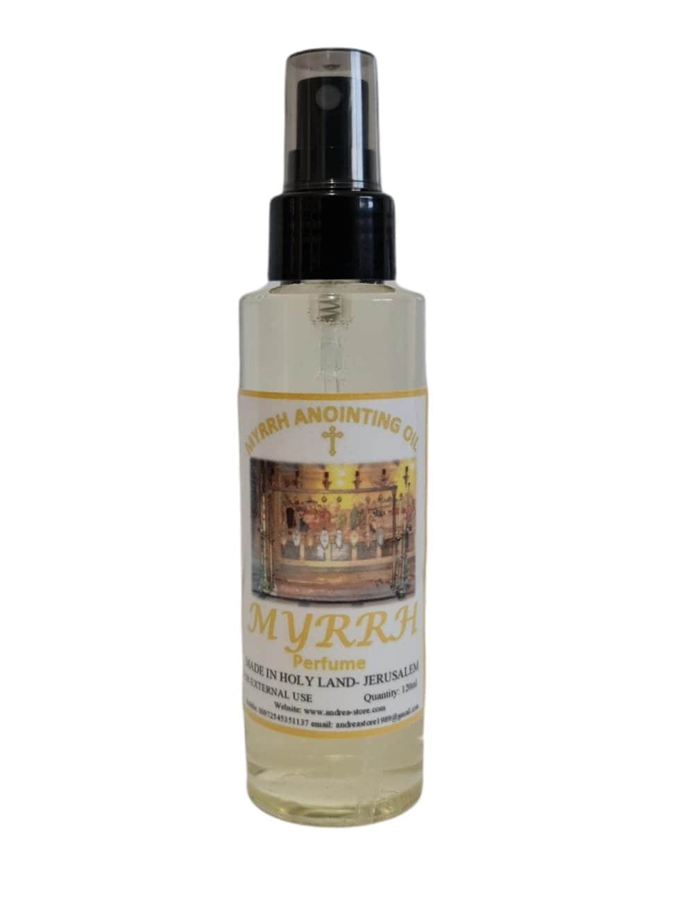 Myrrhe Salböl Parfüm in 100 Ml Flasche Kunststoff Mit Spray Aus Dem Heiligen Land Jerusalem Myrrhe Salböl Parfüm in 100 Ml Flasche Kunststoff Mit Spray Aus Dem Heiligen Land Jerusalem von Etsy - AndreaStoreJerusalem