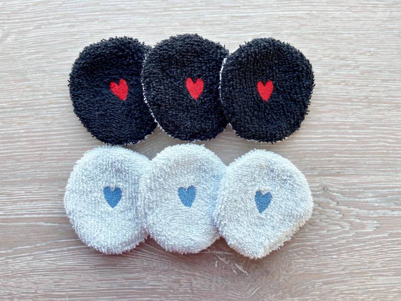 6 Design Abschminkpads, Herzen, Wiederverwendbar, Nachhaltig, Waschbar, Zero Waste, Wattepads, Kosmetikpads, Baumwollpads, Pads, Make-Upentferner 6 Design Abschminkpads, Herzen, Wiederverwendbar, Nachhaltig, Waschbar, Zero Waste, Wattepads, Kosmetikpads, Baumwollpads, Pads, Make-Upentferner von Etsy - AniSHeadies
