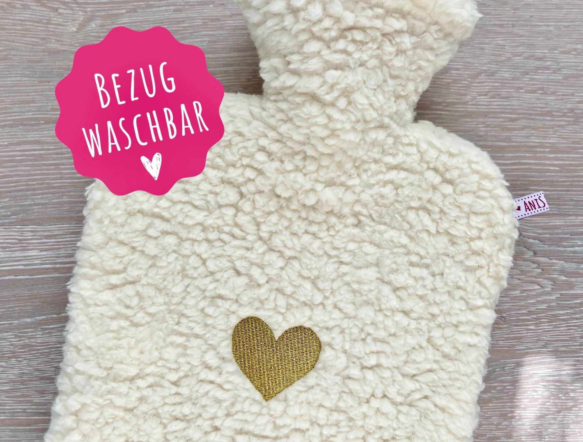 Wärmflasche Mit Bezug Aus Teddyplüsch, Herz Gold, Kuschelig, Wärmflaschenhülle, Geschenk Für Frauen, Weihnachtsgeschenk von Etsy - AniSHeadies